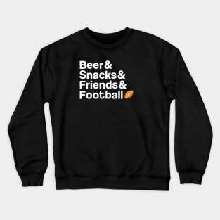 Beer and Football Crewneck Sweatshirt